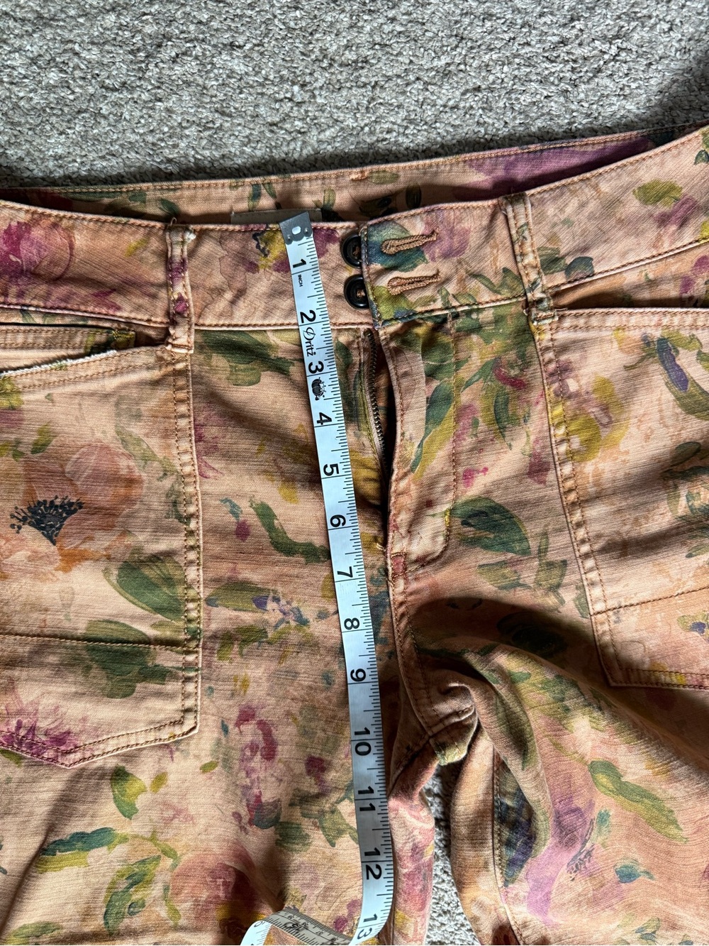 Pilcro Floral Print Straight Leg Pants - Picture 7 of 7
